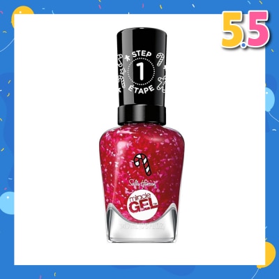 SALLY HANSEN Miracle Gel Holiday (912 Peppermint) Helps To Create A Look That Feels Professional Yet Is Easily Achieved At Home 14.7ml
