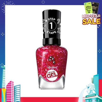 SALLY HANSEN Miracle Gel Holiday (912 Peppermint) Helps To Create A Look That Feels Professional Yet Is Easily Achieved At Home 14.7ml