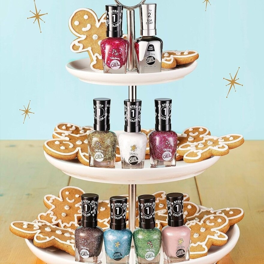 Miracle Gel Holiday (914 M Glitter) Helps To Create A Look That Feels Professional Yet Is Easily Achieved At Home 14.7ml