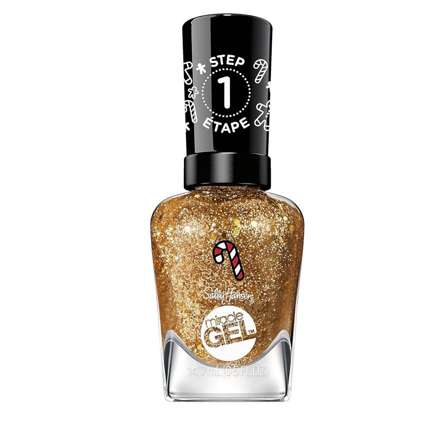 Miracle Gel Holiday (914 M Glitter) Helps To Create A Look That Feels Professional Yet Is Easily Achieved At Home 14.7ml