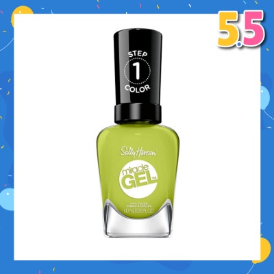 SALLY HANSEN Miracle Gel Nail Polish Lacquer (764 Cactus Makes Perfect) Helps To Create A Look That Feels Professional Yet Is Easily Achieved At Home 14.7ml