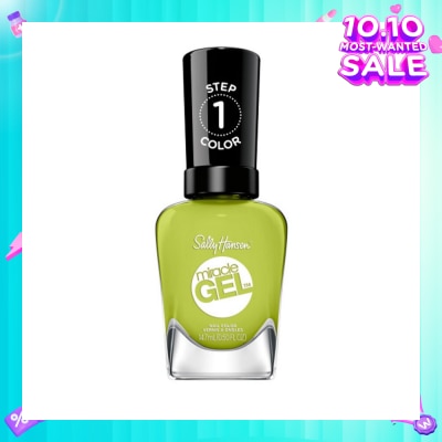 SALLY HANSEN Miracle Gel Nail Polish Lacquer (764 Cactus Makes Perfect) Helps To Create A Look That Feels Professional Yet Is Easily Achieved At Home 14.7ml (Expiry: Jun`2026)