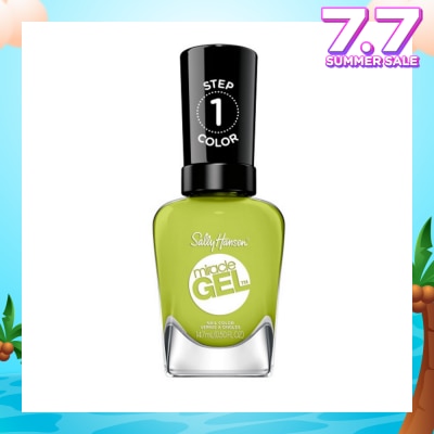 SALLY HANSEN Miracle Gel Nail Polish Lacquer (764 Cactus Makes Perfect) Helps To Create A Look That Feels Professional Yet Is Easily Achieved At Home 14.7ml