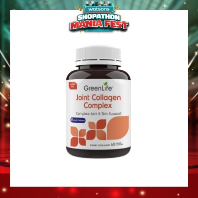 GREENLIFE - Joint Collagen Complex Dietary Supplement Capsules (For Complete Joint & Skin Support) 60s