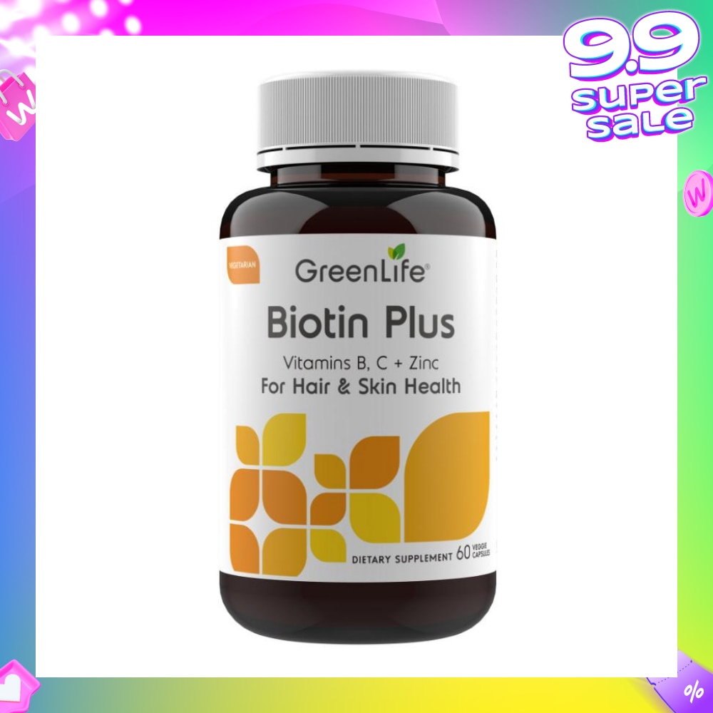 Biotin Plus with Vitamin B, C + Zinc Capsules (For Hair & Skin Health) 60s