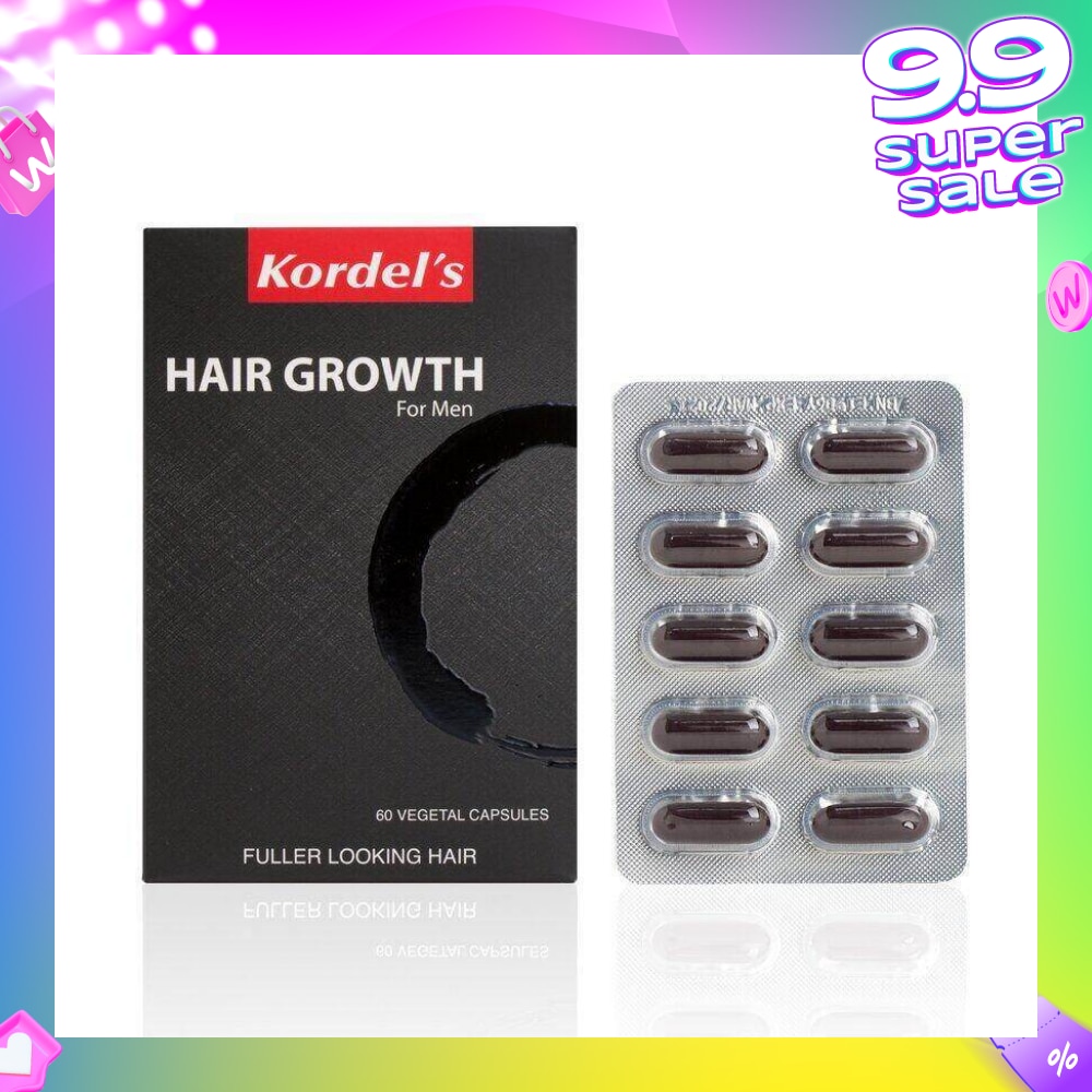 Hair Growth For Men Vegetal Capsules (Help To Keep Hair Strong, Healthy,Thicker And Fuller) 60s