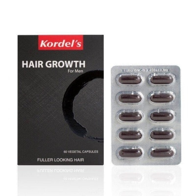 KORDEL'S Hair Growth For Men Vegetal Capsules (Help To Keep Hair Strong, Healthy,Thicker And Fuller) 60s