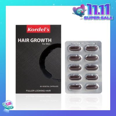 KORDEL'S Hair Growth For Men Vegetal Capsules (Help To Keep Hair Strong, Healthy,Thicker And Fuller) 60s