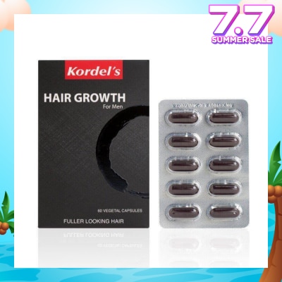 KORDEL'S Hair Growth For Men Vegetal Capsules (Help To Keep Hair Strong, Healthy,Thicker And Fuller) 60s