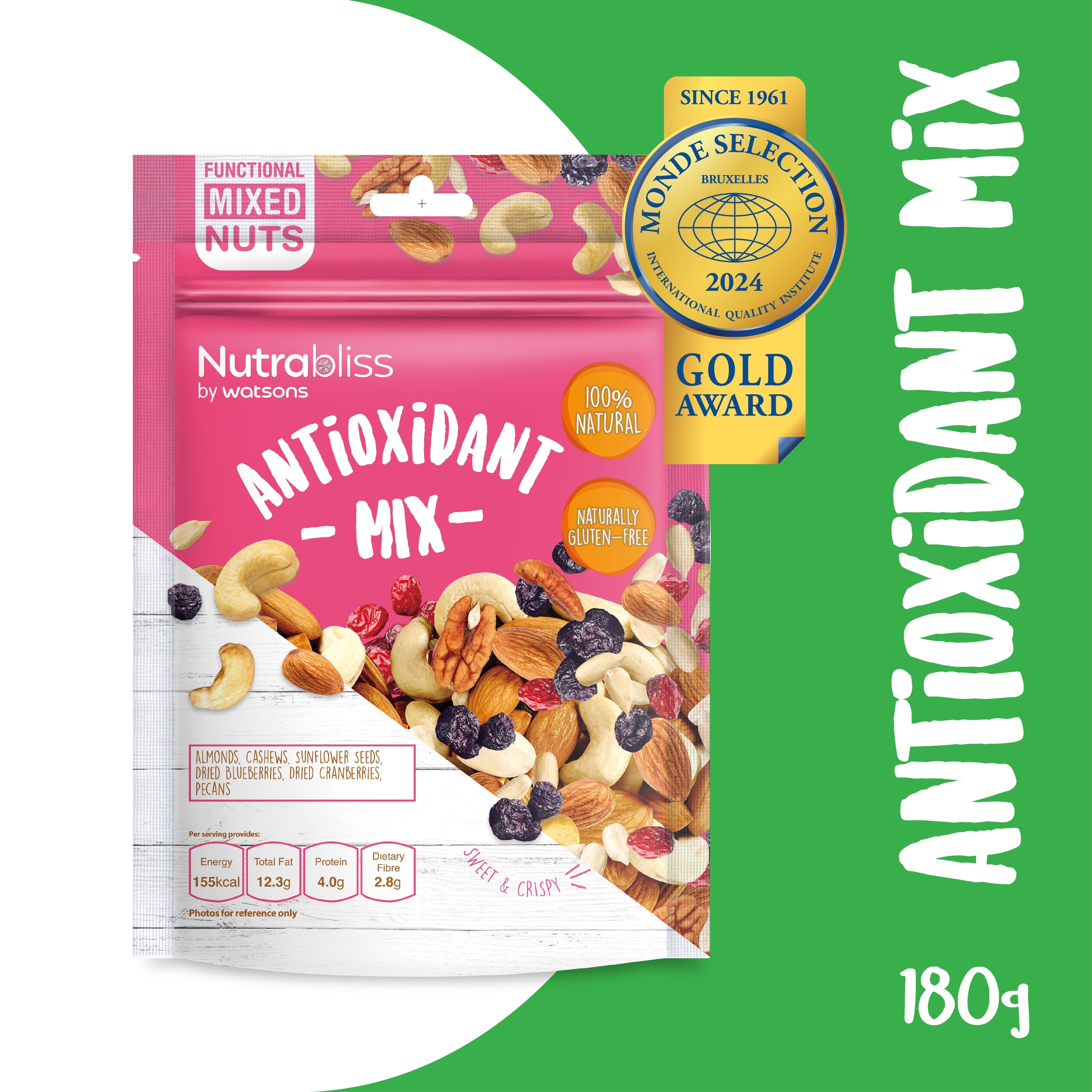 Antioxidant Mix (100% Natural, Naturally Gluten Free) 180g (Expiry: Mar`2026)