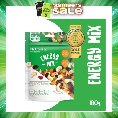 NUTRABLISS BY WATSONS - Energy Mix (100% Natural, Naturally Gluten Free) 180g