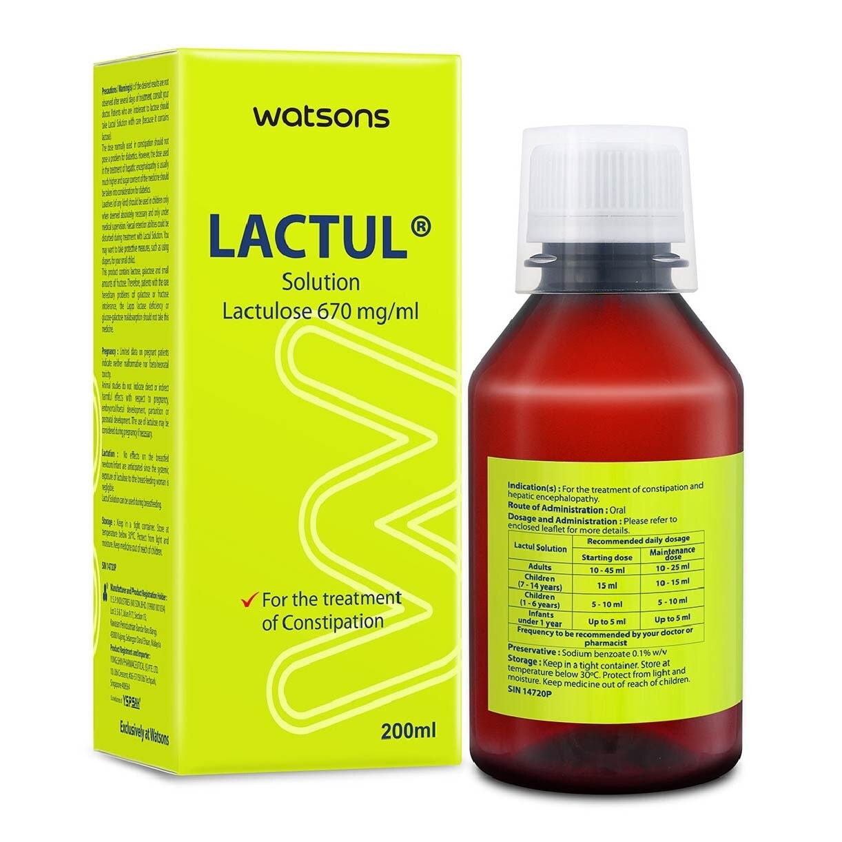 Lactul Solution Lactulose (670mg/ml) 200ml