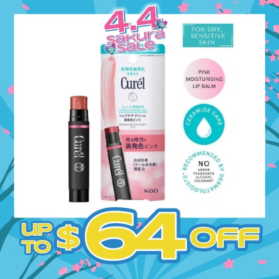 CUREL - Intensive Moisture Care Lip Care Cream Pink (Natural Pink Shade) 4.2g