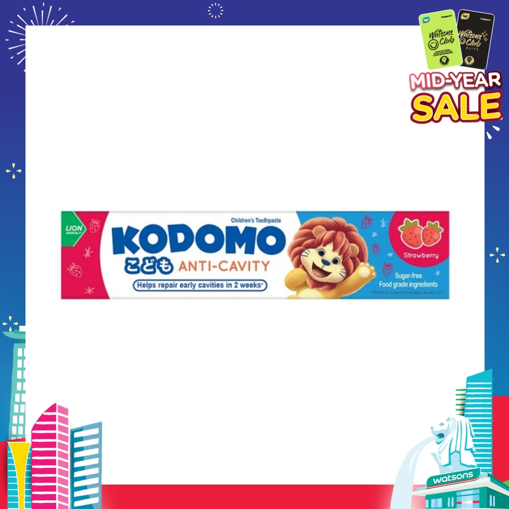 Anti-Cavity Children's Toothpaste 80g (Strawberry)