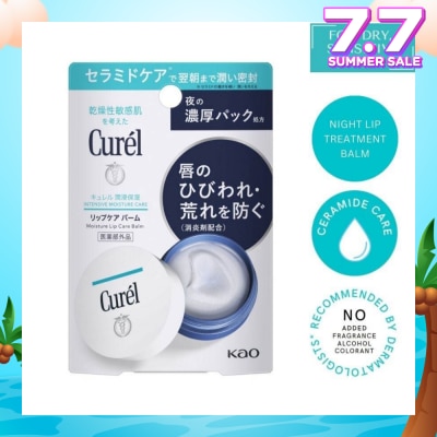 CUREL Intensive Moisture Care Lip Care Balm (Overnight Moisture Repair Formula) 4.2g