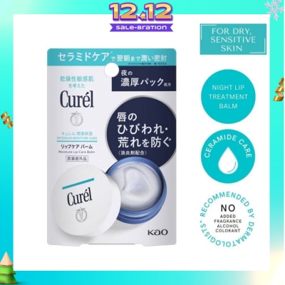 CUREL Intensive Moisture Care Lip Care Balm (Overnight Moisture Repair Formula) 4.2g