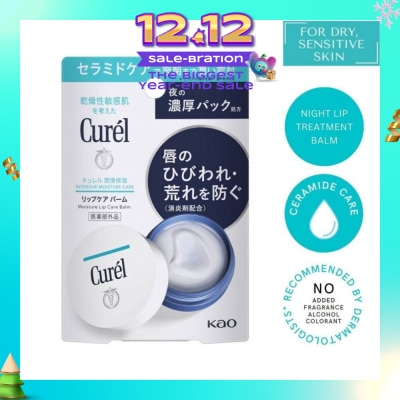 CUREL Intensive Moisture Care Lip Care Balm (Overnight Moisture Repair Formula) 4.2g