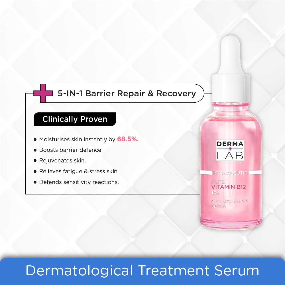 Pink Vitamin B12 Serum (Strengthens Skin Barrier, Defends Against Signs Of Skin Sensitivity) 30ml
