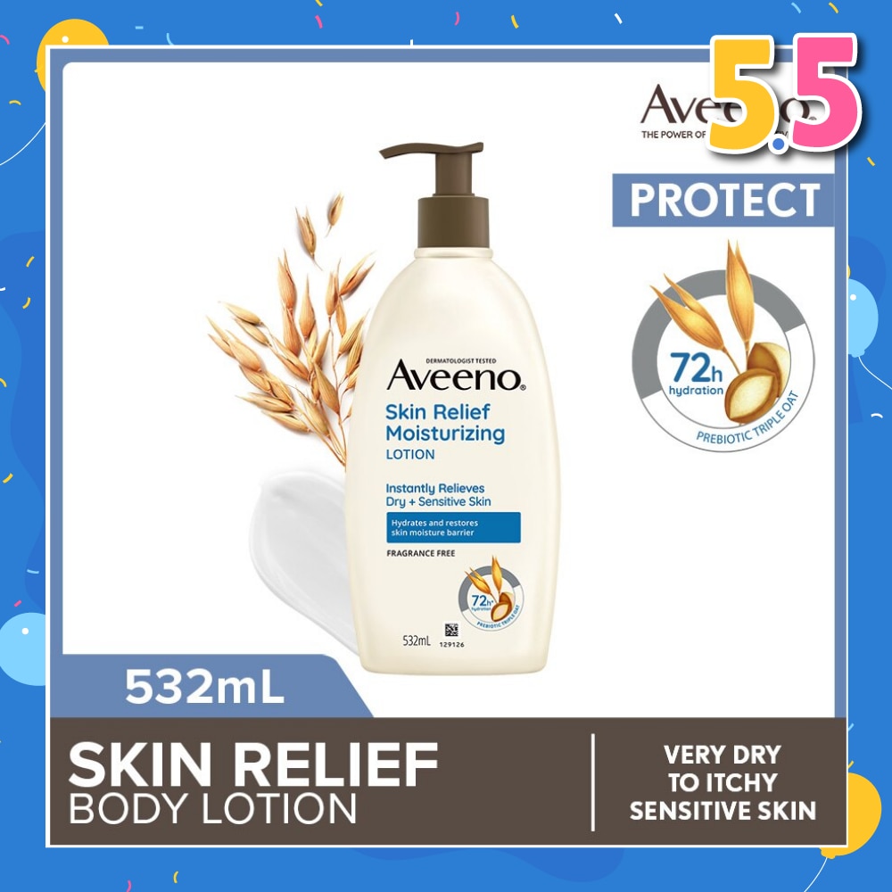 AVEENO Skin Relief Moisturizing Lotion (Relieve And Soften Extra Dry Skin) 532ml