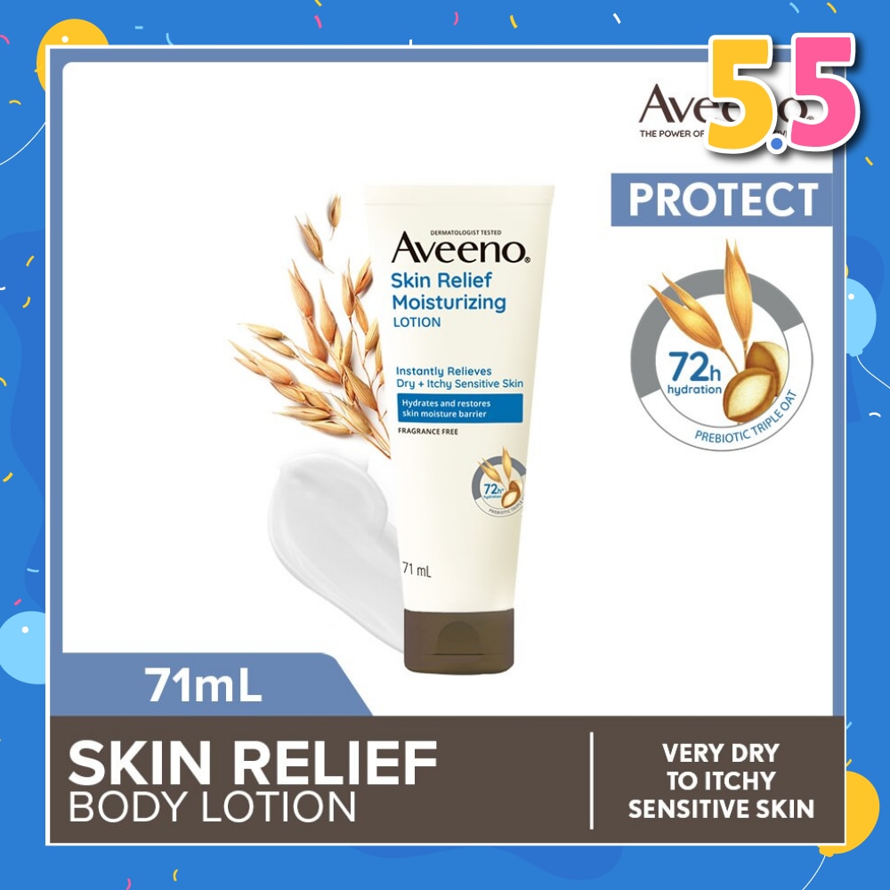 AVEENO Skin Relief Moisturizing Lotion (Relieve And Soften Extra Dry Skin) 71ml