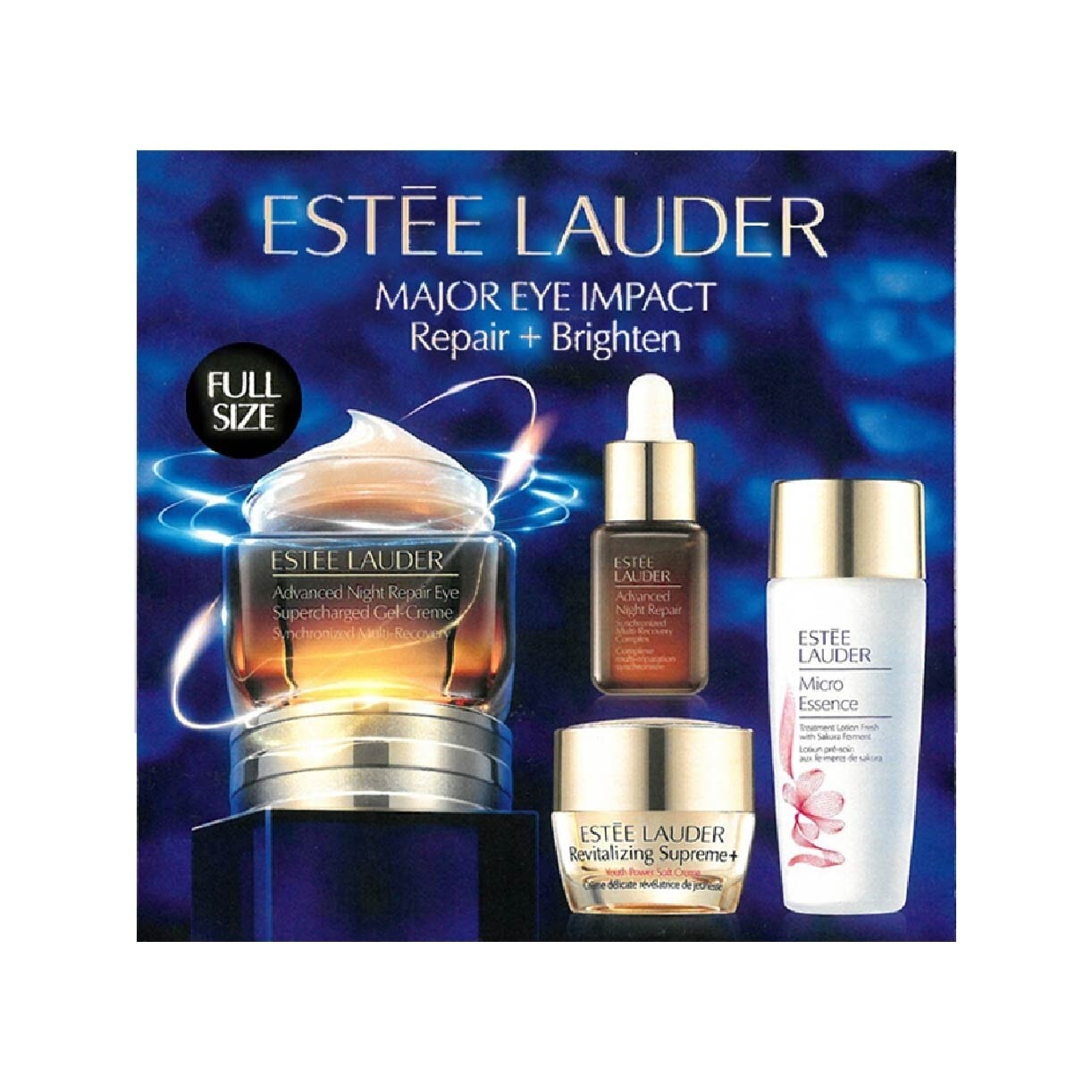 Major Eye Impact Repair + Brighten, Advanced Night Repair & Revitalizing Supreme Set 1s (Expiry: Jul`2025)