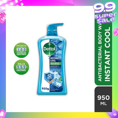 DETTOL Dettol Instant Cool Antibacterial Body Wash Mint & Sea Minerals 950g