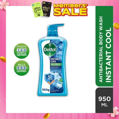 DETTOL Dettol Instant Cool Antibacterial Body Wash Mint & Sea Minerals 950g