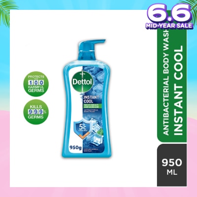 DETTOL Dettol Instant Cool Antibacterial Body Wash Mint & Sea Minerals 950g