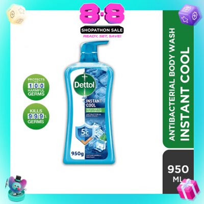 DETTOL - Dettol Instant Cool Antibacterial Body Wash Mint & Sea Minerals 950g