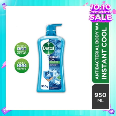 DETTOL Dettol Instant Cool Antibacterial Body Wash Mint & Sea Minerals 950g