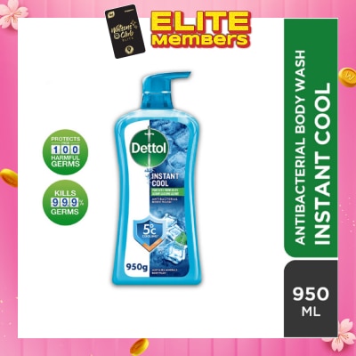 DETTOL Dettol Instant Cool Antibacterial Body Wash Mint & Sea Minerals 950g