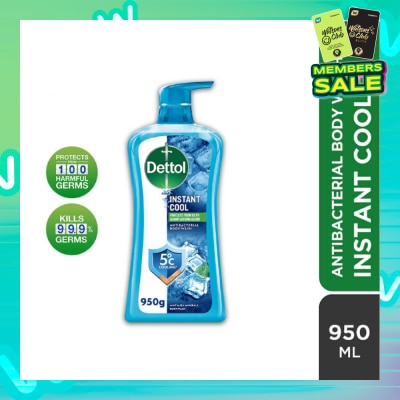 DETTOL Dettol Instant Cool Antibacterial Body Wash Mint & Sea Minerals 950g