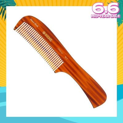 KENT BRUSHES A10T (Handmade Large Rake Comb For Dry Combing Or Applying Conditioner To Wet, Thick Hair) 1s