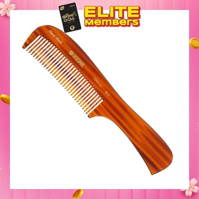 KENT BRUSHES A10T (Handmade Large Rake Comb For Dry Combing Or Applying Conditioner To Wet, Thick Hair) 1s