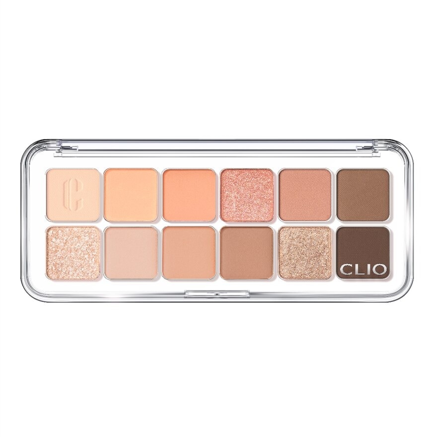 Pro Eye Palette Air (01 Coral Studio), No Fall Outs. Blends Softly On Your Eyes, True To Its Color 7.2g