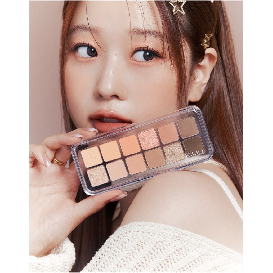 Pro Eye Palette Air (01 Coral Studio), No Fall Outs. Blends Softly On Your Eyes, True To Its Color 7.2g