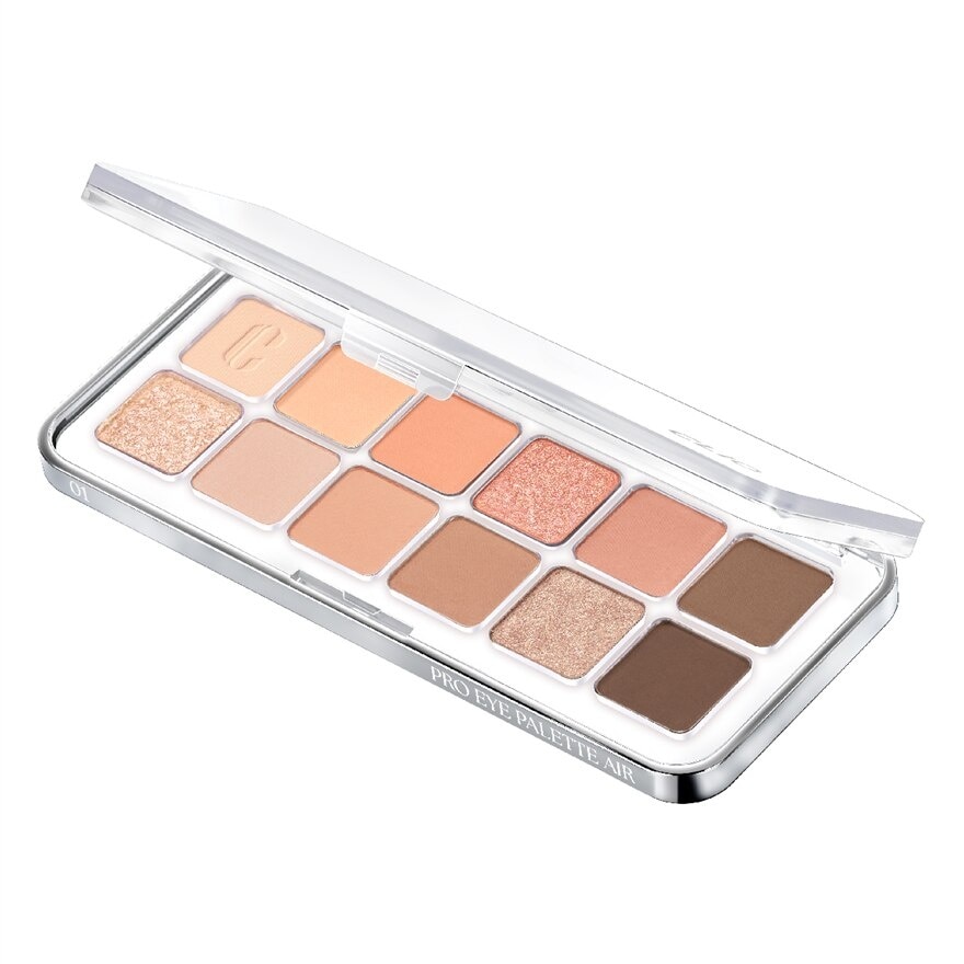 Pro Eye Palette Air (01 Coral Studio), No Fall Outs. Blends Softly On Your Eyes, True To Its Color 7.2g