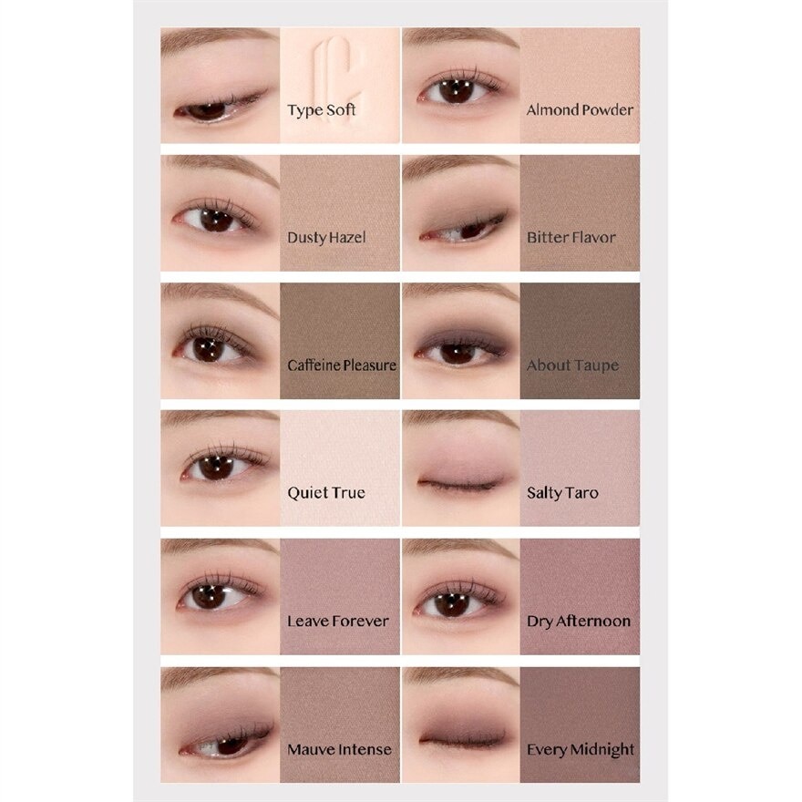 Pro Eye Palette Air (03 Mute Library), No Fall Outs. Blends Softly On Your Eyes, True To Its Color 7.2g