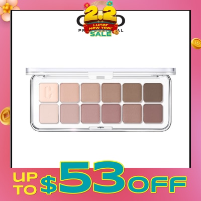 CLIO Pro Eye Palette Air (03 Mute Library), No Fall Outs. Blends Softly On Your Eyes, True To Its Color 7.2g