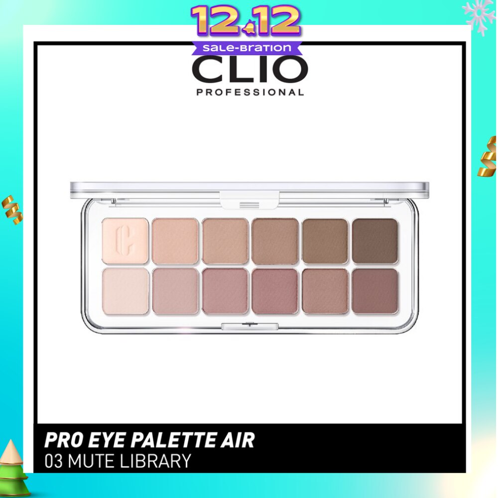 Pro Eye Palette Air (03 Mute Library), No Fall Outs. Blends Softly On Your Eyes, True To Its Color 7.2g