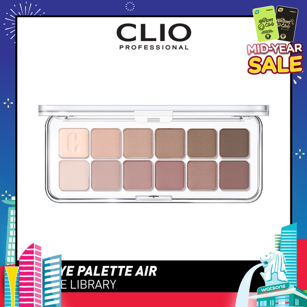 Pro Eye Palette Air (03 Mute Library), No Fall Outs. Blends Softly On Your Eyes, True To Its Color 7.2g