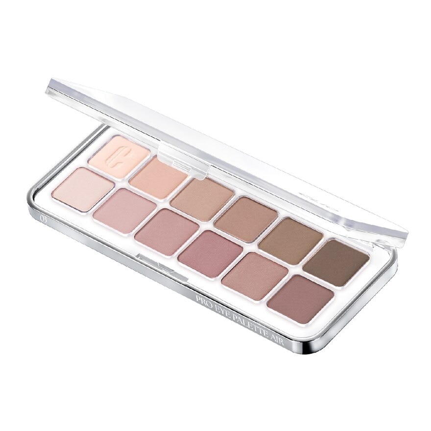 Pro Eye Palette Air (03 Mute Library), No Fall Outs. Blends Softly On Your Eyes, True To Its Color 7.2g