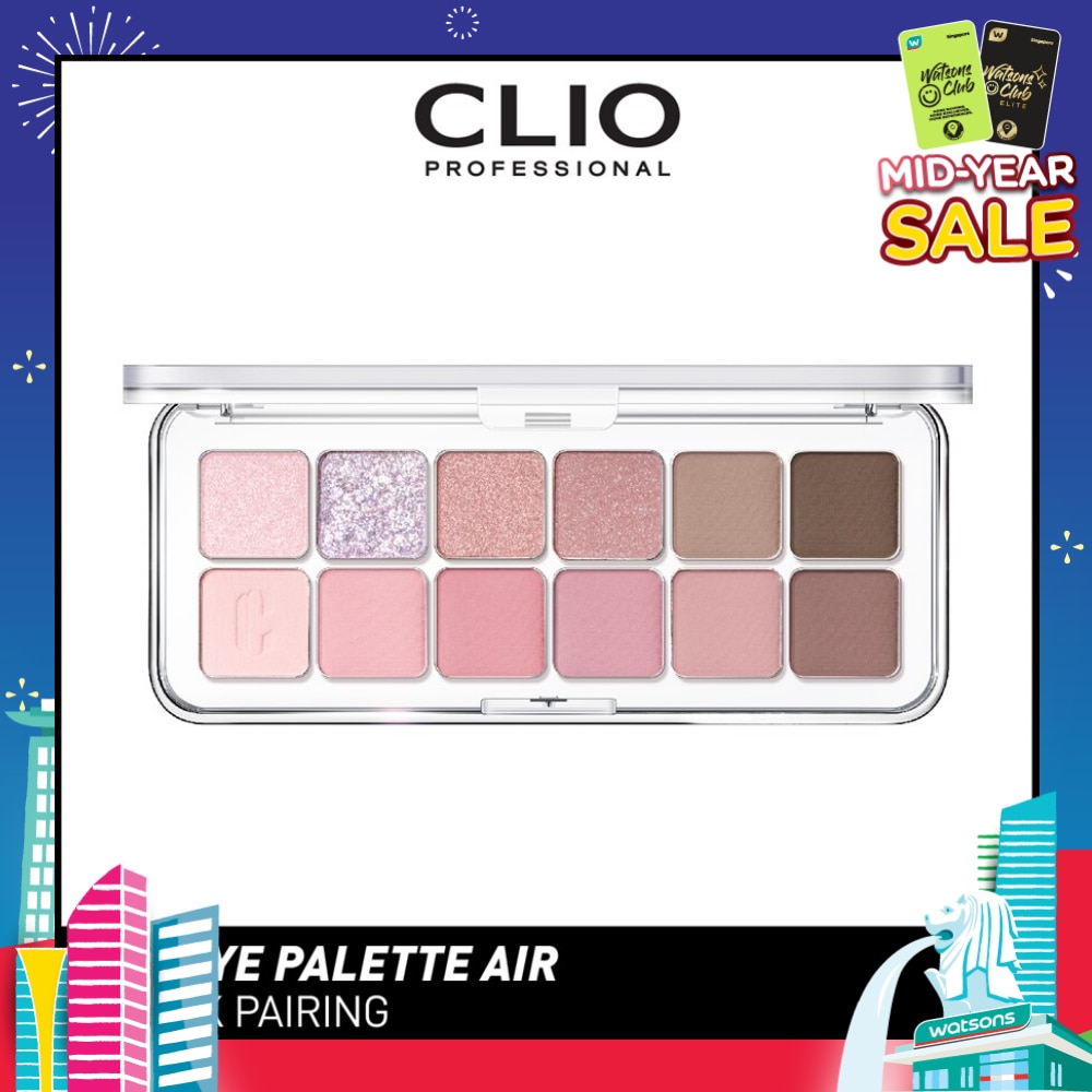 Pro Eye Palette Air (04 Pink Pairing), No Fall Outs. Blends Softly On Your Eyes, True To Its Color 7.2g
