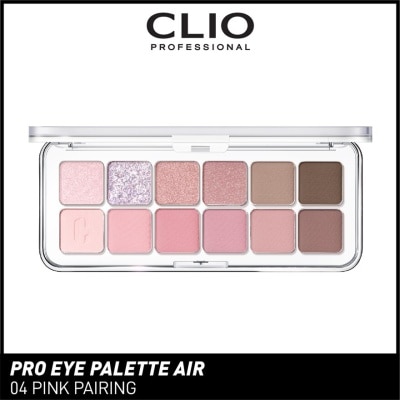 CLIO Pro Eye Palette Air (04 Pink Pairing), No Fall Outs. Blends Softly On Your Eyes, True To Its Color 7.2g