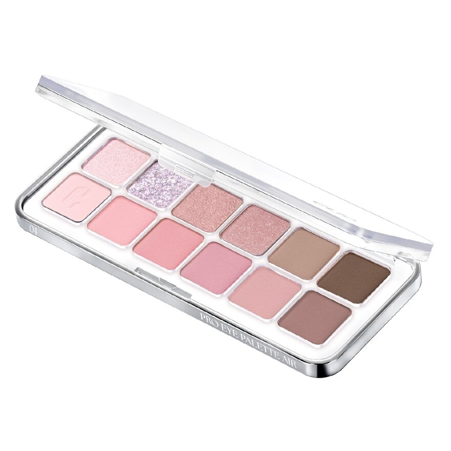 Pro Eye Palette Air (04 Pink Pairing), No Fall Outs. Blends Softly On Your Eyes, True To Its Color 7.2g