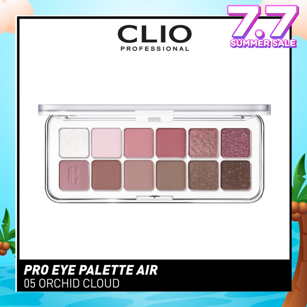 Pro Eye Palette Air (05 Orchid Cloud), No Fall Outs. Blends Softly On Your Eyes, True To Its Color 7.2g