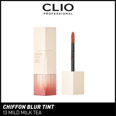 CLIO Chiffon Blur Tint (13 Mild Milk Tea), Spread Softly On Lips And Sits Thin And Smooth, Matte Finishing, Non Glossy 3g