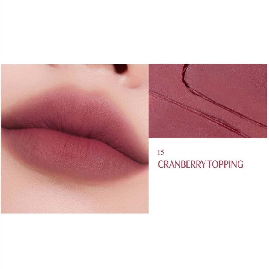 Chiffon Blur Tint (15 Cranberry Topping), Spread Softly On Lips And Sits Thin And Smooth, Matte Finishing, Non Glossy 3g