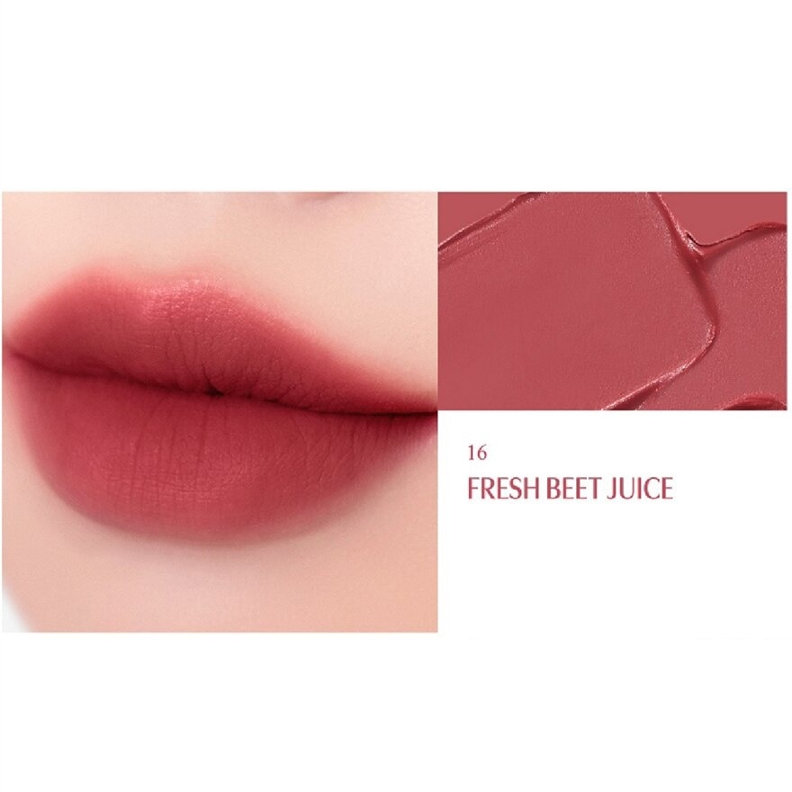 Chiffon Blur Tint (16 Fresh Beet Juice), Spread Softly On Lips And Sits Thin And Smooth, Matte Finishing, Non Glossy 3g