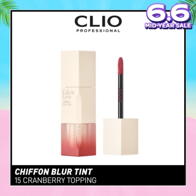 CLIO Chiffon Blur Tint (16 Fresh Beet Juice), Spread Softly On Lips And Sits Thin And Smooth, Matte Finishing, Non Glossy 3g